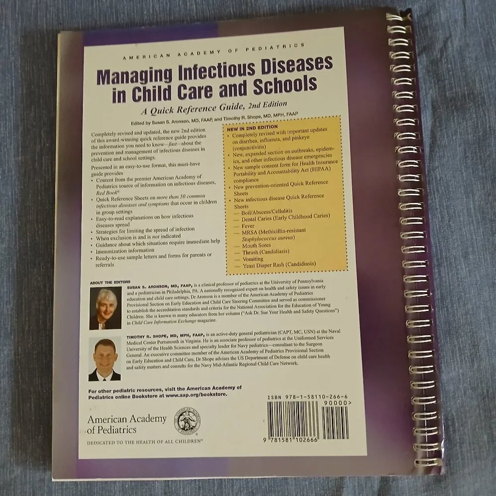 Managing Infectious Diseases in Child Care and Schools
